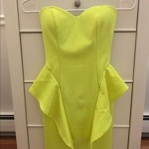 Electric Lemon Lime Mini Dress
